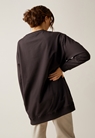 Oversized maternity sweatshirt with nursing access - Black - XL/XXL - small (2) 