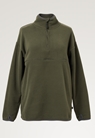Fleece sweater with nursing access - Green olive - S/M - small (7) 