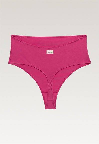 Maternity thong - Strong pink - XL (4) - Maternity underwear / Nursing underwear