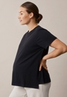 Maternity t-shirt with nursing access - Black - XL - small (3) 