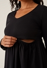 Maternity babydoll dress - Black - L - small (6) 