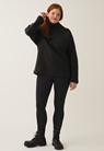 Wool pile sweateralmost black - small (3) 
