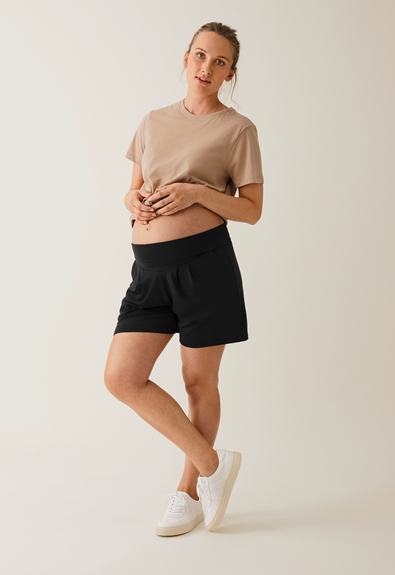 Maternity shorts - Black - XL (1) - Maternity pants