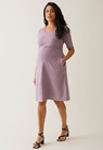A shaped nursing dress short sleeve - Lavender - S - small (2) 