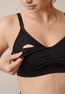 Seamless nursing bra with pads - Black - S - small (2) 
