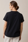 Maternity t-shirt with nursing access - Black - L - small (4) 