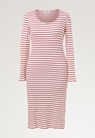 Ribbed maternity dress - White/red striped - XXL - small (6) 