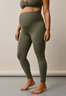 Maternity workout leggings comfort waist - Pine green - M - small (2) 