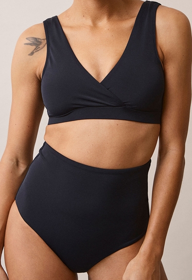 High waist maternity bikini bottom - Black - XL (1) - Materinty swimwear / Nursing swimwear