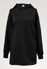 Oversized maternity hoodie with nursing access - Black - M - small (7) 