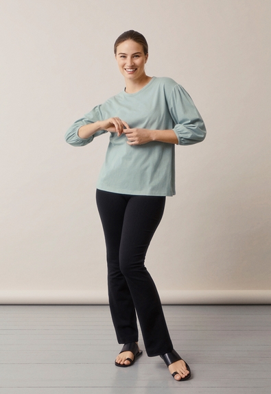 The-shirt blouse - Mint - M (4) - Maternity top / Nursing top