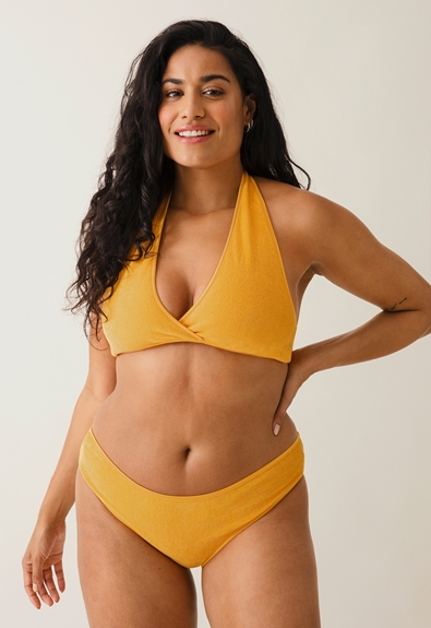 Terrycloth beach bikini - Sunflower - L (1) - Materinty swimwear / Nursing swimwear